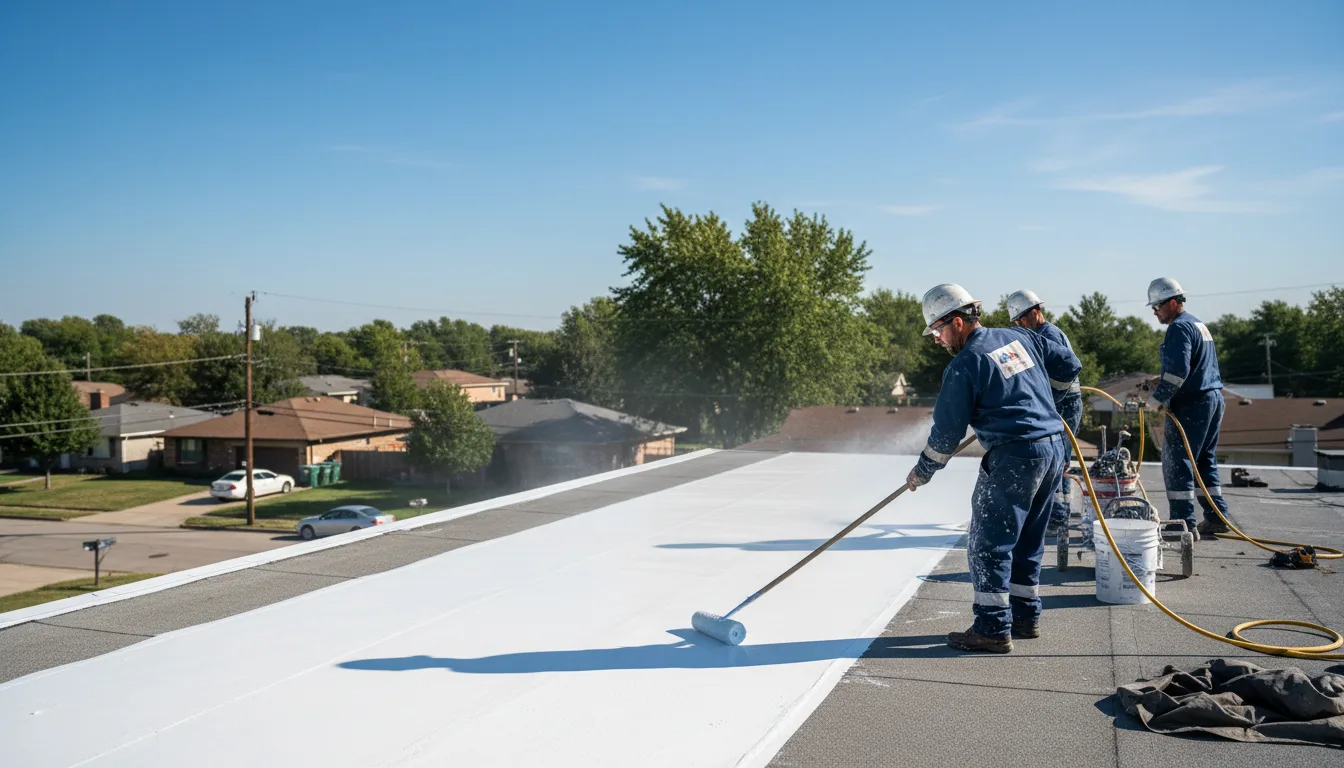 Commercial roof coating in Cleveland, OH near me